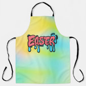 Farbenfrohes Ostern-Drip-Text-Graffiti-Style-Desig Schürze (Vorderseite)