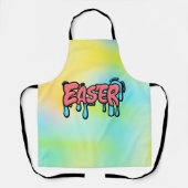 Farbenfrohes Ostern-Drip-Text-Graffiti-Style-Desig Schürze (Vorderseite)