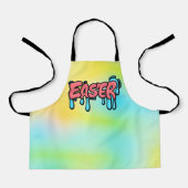 Farbenfrohes Ostern-Drip-Text-Graffiti-Style-Desig Schürze (Vorderseite)