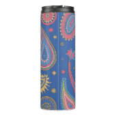 Farbenfrohes Paisley-Boho-Muster-Mug-Design Thermosbecher (Rückseite)