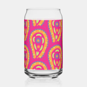 Farbenfrohes Paisley Dosenglas