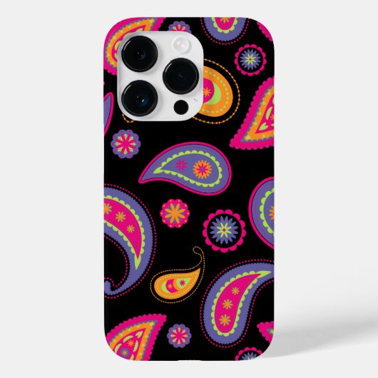 Farbenfrohes Paisley-Muster Case-Mate iPhone Hülle (Rückseite)