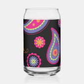 Farbenfrohes Paisley-Muster Dosenglas (Links)