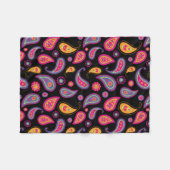 Farbenfrohes Paisley-Muster Fleecedecke (Vorderseite (Horizontal))