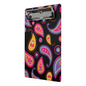 Farbenfrohes Paisley-Muster Mini Klemmbrett (Gewinkelt2)