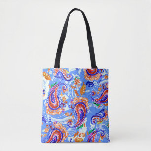 Farbenfrohes Paisley-Nahtlosmuster Tasche