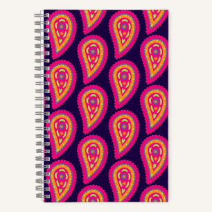 Farbenfrohes Paisley Notizblock