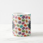 Farbenfrohes Pariser Macarons-Muster Geburtstag Kaffeetasse (Mittel)