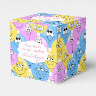 Farbenfrohes Pastell 😀 Emoji-Design Geschenkschachtel