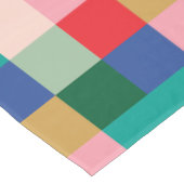 Farbenfrohes Patchwork-Karo Modernes Weihnachtsfes Tischdecke (Schrägansicht)