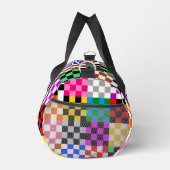 Farbenfrohes Patchwork Karomuster Design Duffle Bag (Rechts)