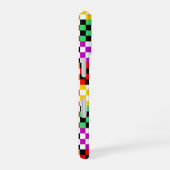 Farbenfrohes Patchwork Karomuster Design iPhone 16 Hülle (Rechte Seite)