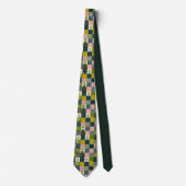 Farbenfrohes Patchwork-Muster individuell anpassba Krawatte (Vorderseite)