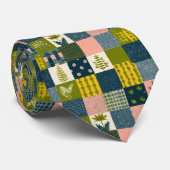 Farbenfrohes Patchwork-Muster individuell anpassba Krawatte (Gerollt)