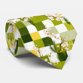 Farbenfrohes Patchwork-Muster individuell anpassba Krawatte (Gerollt)