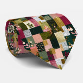 Farbenfrohes Patchwork-Muster individuell anpassba Krawatte (Gerollt)