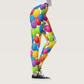 Farbenfrohes Pickleball-Muster Leggings (Rechts)