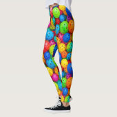 Farbenfrohes Pickleball-Muster Leggings (Links)