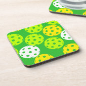 Farbenfrohes Pickleball-Set Untersetzer (Linke Seite)