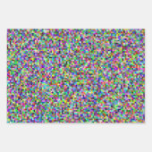 Farbenfrohes Pixelquadrat-Hintergrundmuster Geschenkpapier Set (Vorderseite 2)