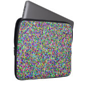Farbenfrohes Pixelquadrat-Hintergrundmuster Laptopschutzhülle (Vorne Rechts)