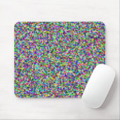 Farbenfrohes Pixelquadrat-Hintergrundmuster Mousepad (Mit Mouse)