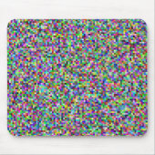 Farbenfrohes Pixelquadrat-Hintergrundmuster Mousepad (Vorne)