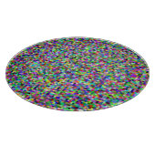 Farbenfrohes Pixelquadrat-Hintergrundmuster Schneidebrett (Ecke)