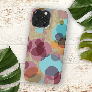 Farbenfrohes Polka-Punkte-Kunstmuster auf falschem Case-Mate iPhone Hülle