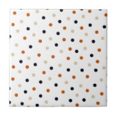 Farbenfrohes Polka-Punkte-Muster Fliese (Vorderseite)