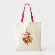 Farbenfrohes Primel-Sträußchen Vintage-Blumenkunst
