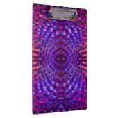 Farbenfrohes psychedelisches Muster Klemmbrett (Rechts)