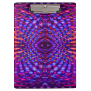 Farbenfrohes psychedelisches Muster Klemmbrett