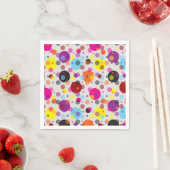 Farbenfrohes Punkte-Design Serviette (Beispiel)