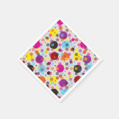 Farbenfrohes Punkte-Design Serviette (Ecke)