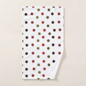Farbenfrohes Punkte-Muster Badhandtuch Set (Handtuch)