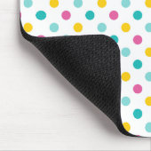Farbenfrohes Punkte Nahtloses Muster Mousepad (Ecke)
