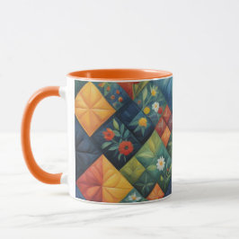 Farbenfrohes Quiltmuster - Quiltliebhaber Tasse