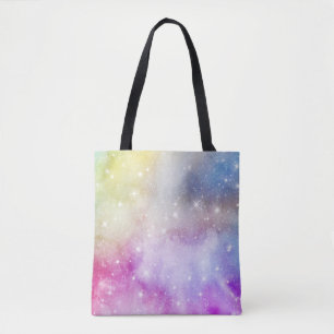 Farbenfrohes Regenbogen-Galaxie-Muster Tasche
