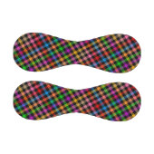 Farbenfrohes Regenbogen-Gingham-Karo-Design - Schw Baseball (Paneele)