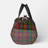 Farbenfrohes Regenbogen-Gingham-Karo-Design - Schw Duffle Bag (Rechts)