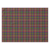 Farbenfrohes Regenbogen-Gingham-Karo-Design - Schw Tischdecke (Vorderseite (Horizontal))