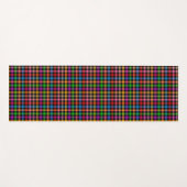 Farbenfrohes Regenbogen-Gingham-Karo-Design - Schw Yogamatte (Vorderseite (Horizontal))