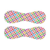 Farbenfrohes Regenbogen-Gingham-Karo-Design - Weiß Baseball (Paneele)