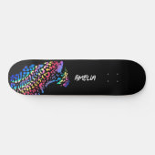 Farbenfrohes Regenbogen-Jaguar-Skateboard Skateboard (Horizontal)