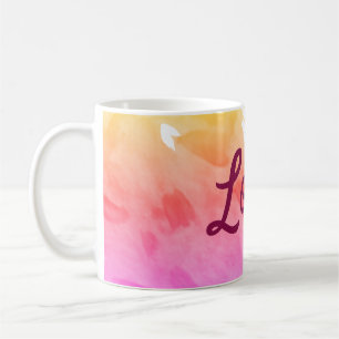 Farbenfrohes Regenbogen-Liebesstolz-LGBTQ-schwules Kaffeetasse