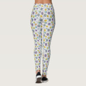 Farbenfrohes Retro-Disco-Muster Leggings (Rückseite)