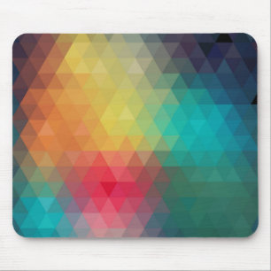 Farbenfrohes Retro-Geometrisches Muster 1 Mousepad