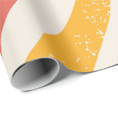 Farbenfrohes Retro-Muster Geschenkpapier (Rolleneckpunkt)