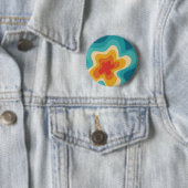 Farbenfrohes Retro-Strudel-Design Button (Beispiel)